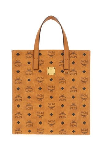 Printed Synthetic Leather Medium Aren Handbag - MCM - Modalova