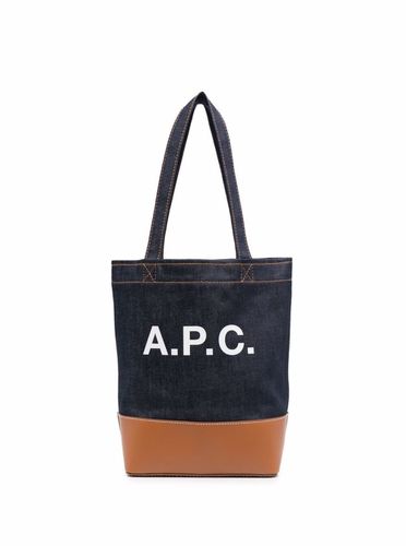A. P.C. A. p.c Woman Fabric And Leather Tote Bag With Print - A.P.C. - Modalova
