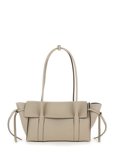 Small Bayswater White Shoulder Bag With Laminated Logo In Leather Woman - Mulberry - Modalova