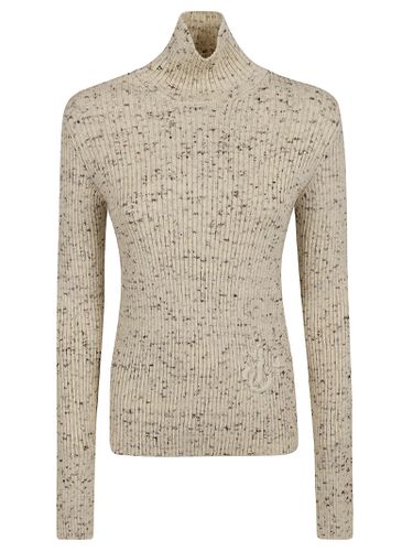 Logo Embroidered Turtleneck Sweater - Jil Sander - Modalova