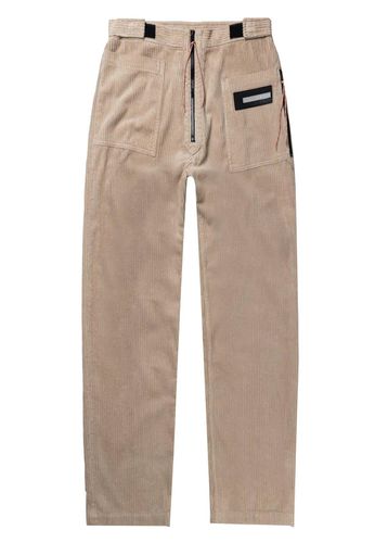 Aries Logo Patch Straight Leg Pants - Aries - Modalova