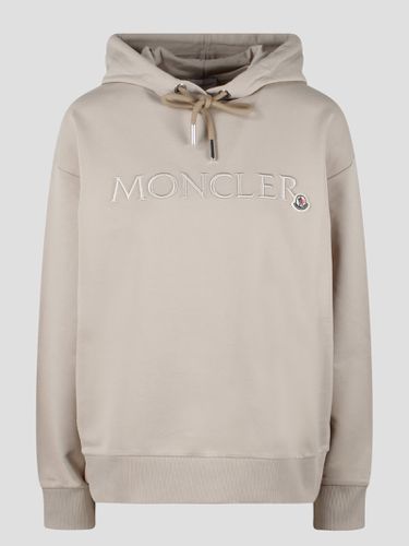 Moncler Embroidered Logo Hoodie - Moncler - Modalova