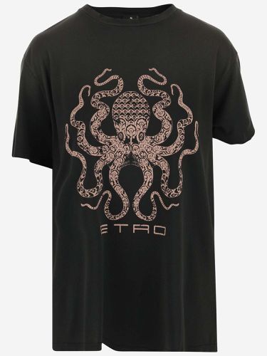 Etro Cotton T-shirt With Logo - Etro - Modalova