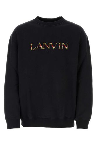 Lanvin Black Cotton Sweatshirt - Lanvin - Modalova