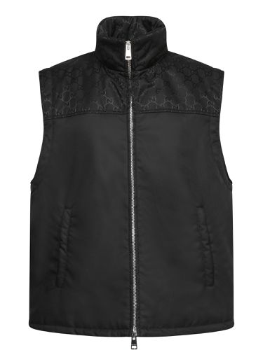 Gucci Gg Black Padded Vest - Gucci - Modalova