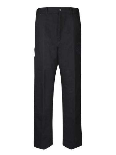 Moncler Straight Black Trousers - Moncler - Modalova