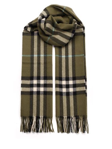 Giant Check Cachemire Scarf - Burberry - Modalova