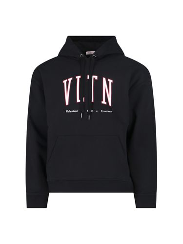 Valentino Black vltn Hoodie - Valentino - Modalova