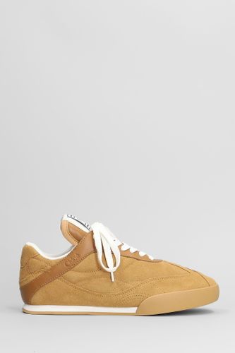 Chloé Kick Sneakers In Camel Suede - Chloé - Modalova