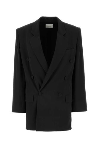 Saint Laurent Black Crepe Blazer - Saint Laurent - Modalova