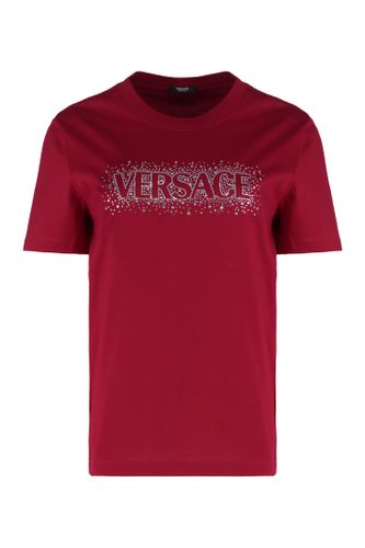 Versace Logo Print T-shirt - Versace - Modalova