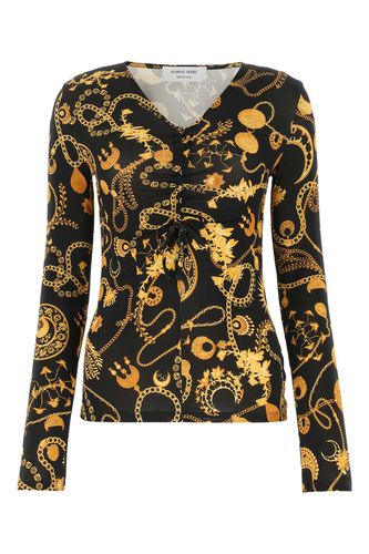 Printed Stretch Viscose Top - Marine Serre - Modalova