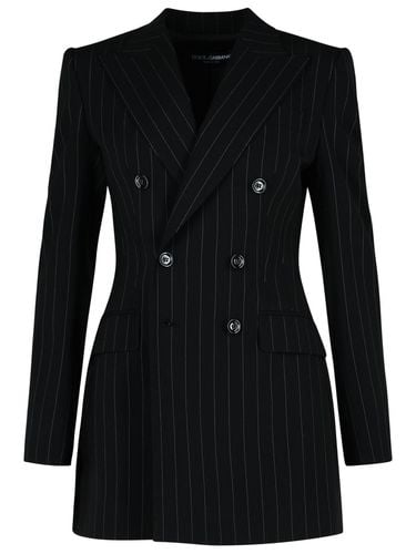 Double-breasted Pinstriped Blazer - Dolce & Gabbana - Modalova