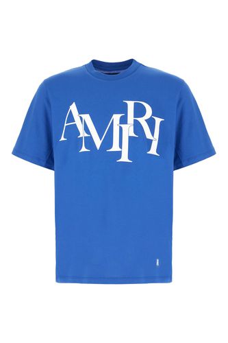 AMIRI Blue Cotton T-shirt - AMIRI - Modalova