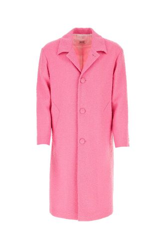 Pink Bouclã Coat - Ami Alexandre Mattiussi - Modalova