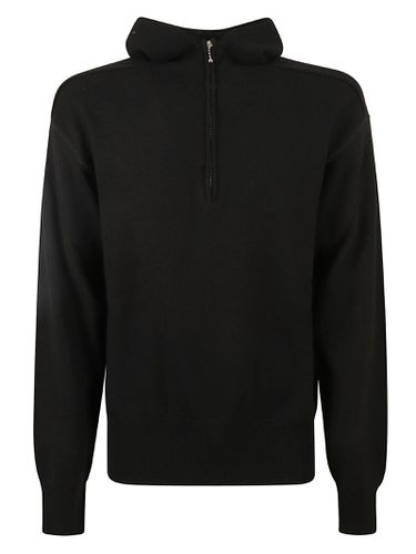 Burberry Rib Trim Hooded Sweater - Burberry - Modalova