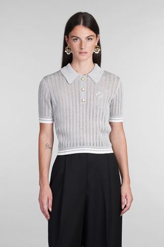 Casablanca Polo In Grey Viscose - Casablanca - Modalova