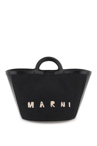 Tropicalia Leather And Raffia Tote Bag - Marni - Modalova