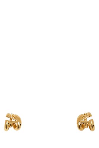 Gold Metal Vlogo Earrings - Valentino Garavani - Modalova