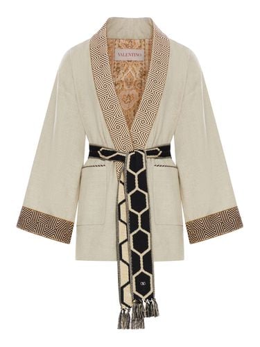 Valentino Garavani Linen Kimono - Valentino Garavani - Modalova