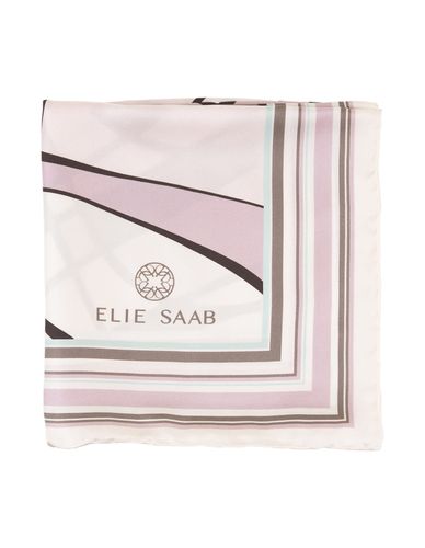 Cream Printed Silk Foulard - Elie Saab - Modalova