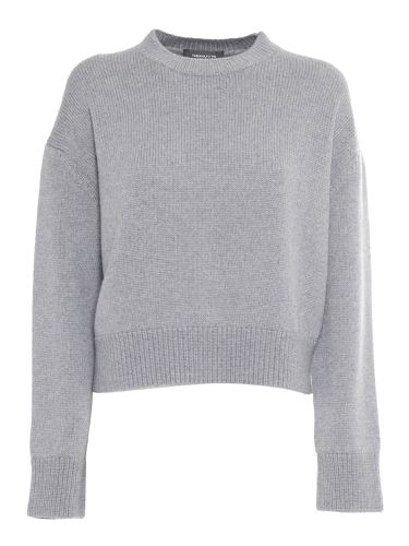 Crew Neck Sweater With Embossed Effect Detail - Fabiana Filippi - Modalova