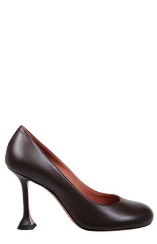 Amina Muaddi Iris Round Toe Pumps - Amina Muaddi - Modalova