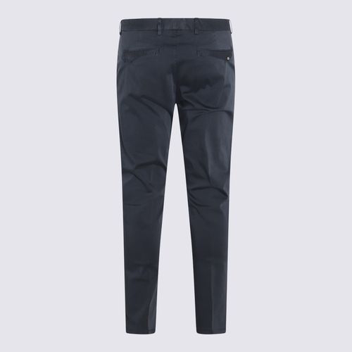 Navy Cotton Blend Trousers - PT Torino - Modalova