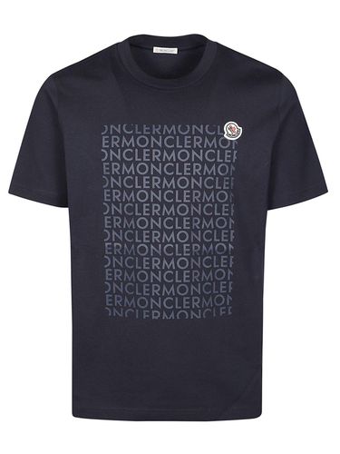 Logo Printed Crewneck T-shirt - Moncler - Modalova