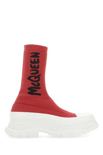 Red Stretch Nylon Tread Slick Sneakers - Alexander McQueen - Modalova