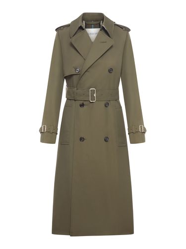 Green Cotton Blend Trench Coat - Burberry - Modalova