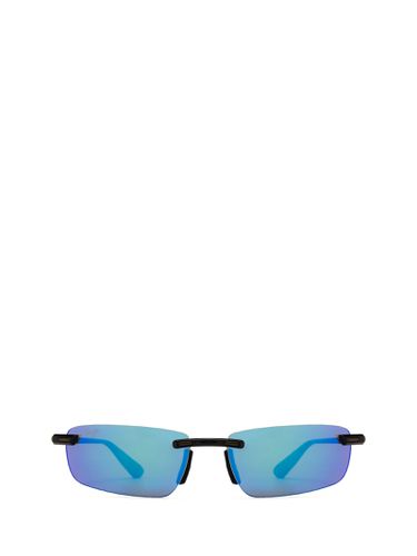 Mj630 Shiny Black W/ Blue Sunglasses - Maui Jim - Modalova
