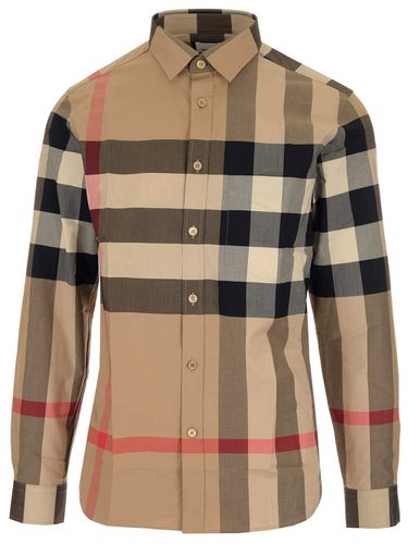 Burberry check Cotton Shirt - Burberry - Modalova