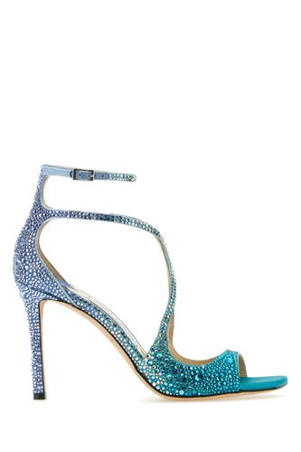 Embellished Fabric Azia 95 Sandals - Jimmy Choo - Modalova