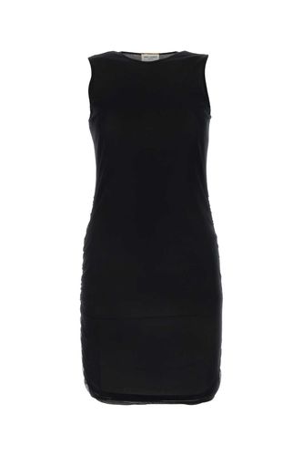 Black Tulle Mini Dress - Saint Laurent - Modalova