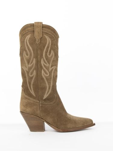 Santa Fe Brown Suede Texan Boot - Sonora - Modalova