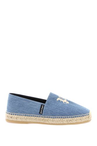 Espadrilles With Embroidered Logo - Palm Angels - Modalova