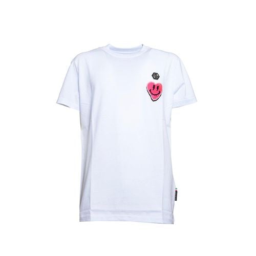 Logo-patch Crerwneck T-shirt - Philipp Plein - Modalova