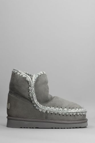 Eskimo 18 Low Heels Ankle Boots In Suede - Mou - Modalova