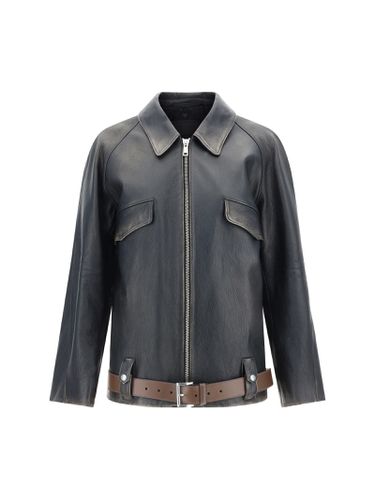 Prada Leather Jacket - Prada - Modalova