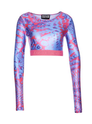 Animalier Print Top - Versace Jeans Couture - Modalova