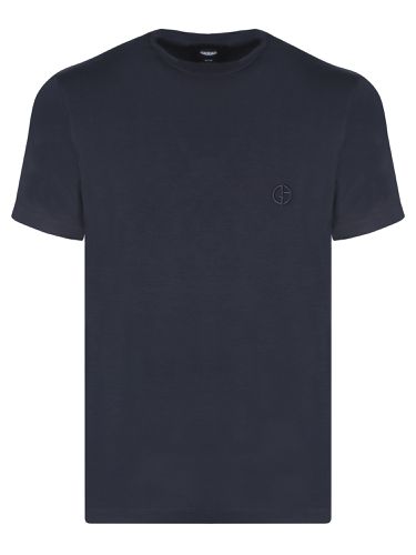 Giorgio Armani Blue Logo T-shirt - Giorgio Armani - Modalova