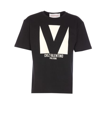 Chez Valentino Printed T-shirt - Valentino Garavani - Modalova