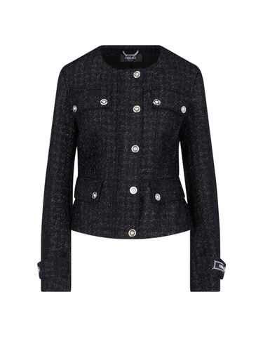 Virgin Wool Blend Jacket - Versace - Modalova