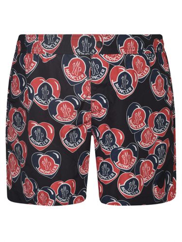 Moncler Logo Printed Shorts - Moncler - Modalova