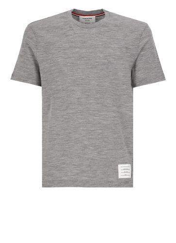 Thom Browne Logo Knitted T-shirt - Thom Browne - Modalova