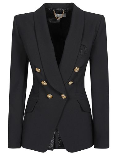 Essential Double Breasted Blazer - Elisabetta Franchi - Modalova