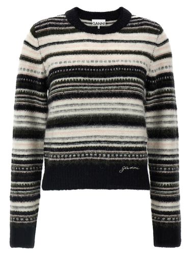 Ganni Striped Sweater - Ganni - Modalova