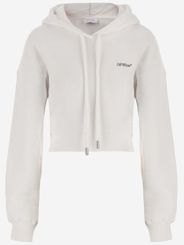 Off-White Crop Arrow X-ray Hoodie - Off-White - Modalova