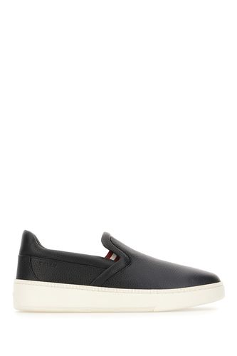 Bally Black Leather Slip Ons - Bally - Modalova